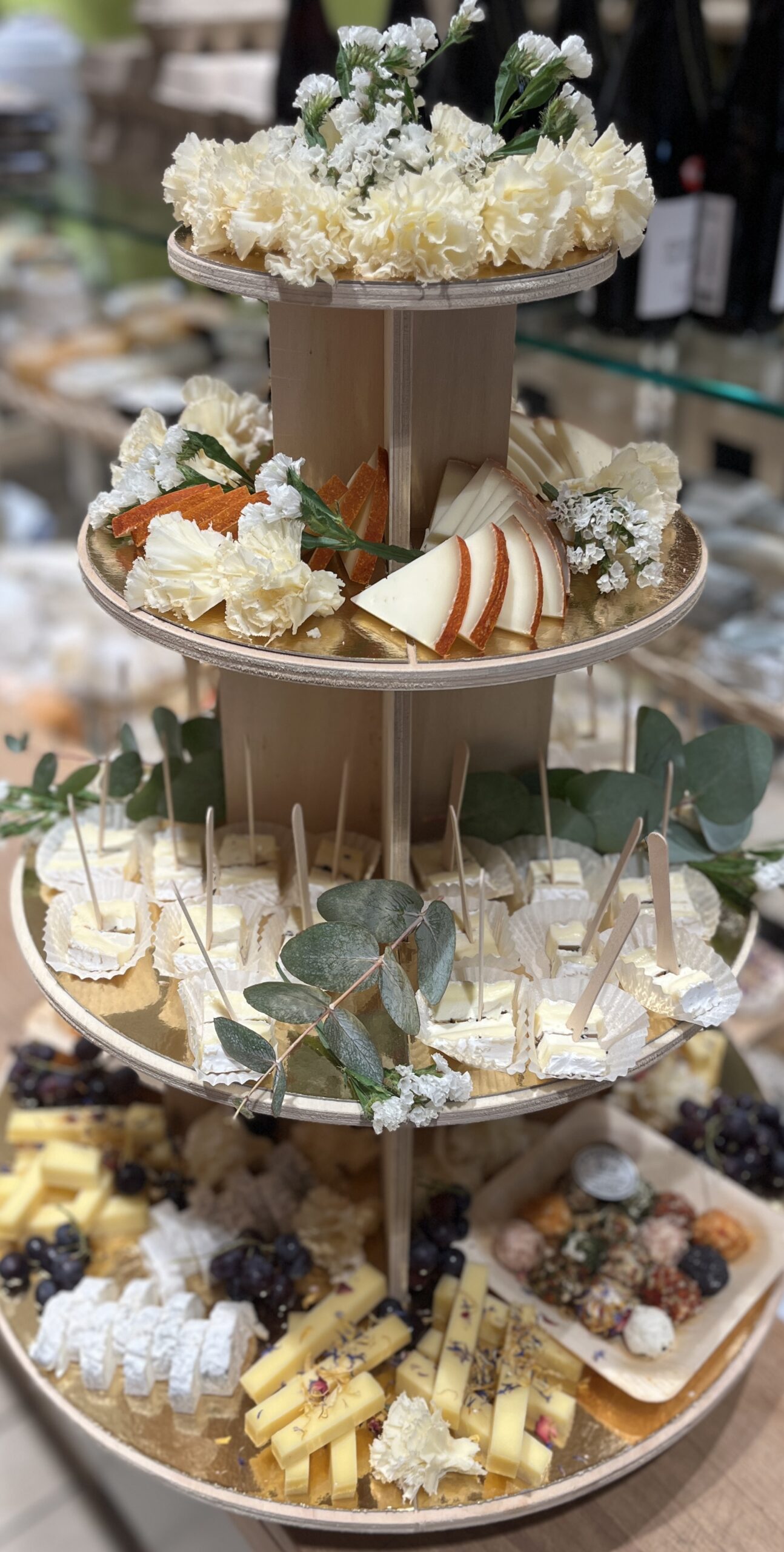 Pièce montée de fromages