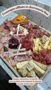 Plateau découpé de fromages affinés